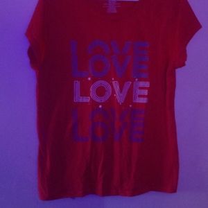 Red love shirt